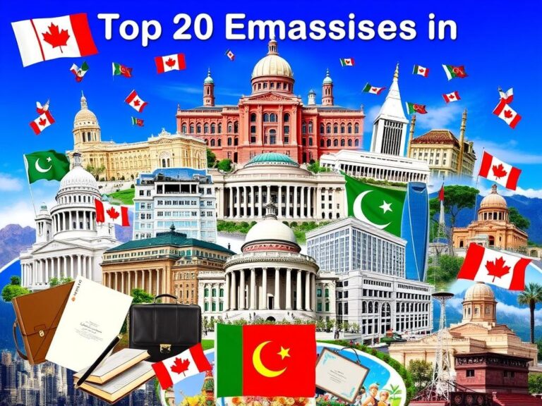 Top 20 Canada Embassies in Pakistan for Study & Work Visas